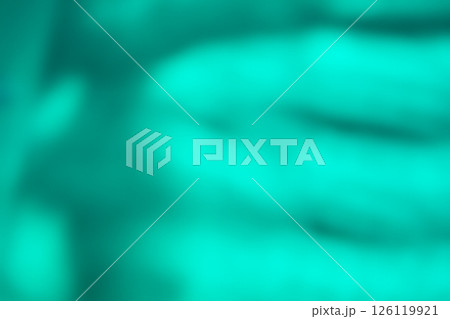 グリーンカラー系水の揺らぐ影のイメージ　(写真素材) 126119921
