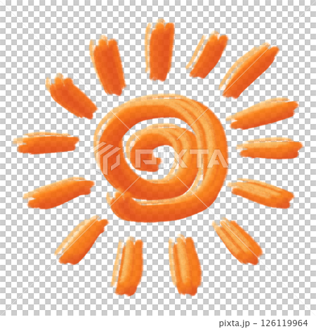 太陽のイラスト(JPEG/PNG) 太陽のイラスト(JPEG/PNG) 126119964