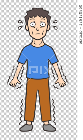 A man with Graves' disease symptoms 126120860