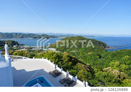 ヴィラ・サントリーニ(高知県土佐市)とそこからの眺め*エーゲ海をイメージしたリゾートホテル ヴィラ・サントリーニ(高知県土佐市)とそこからの眺め*エーゲ海をイメージしたリゾートホテル 126120899