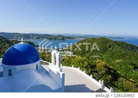 ヴィラ・サントリーニ（高知県土佐市）とそこからの眺め＊エーゲ海をイメージしたリゾートホテル 126120902