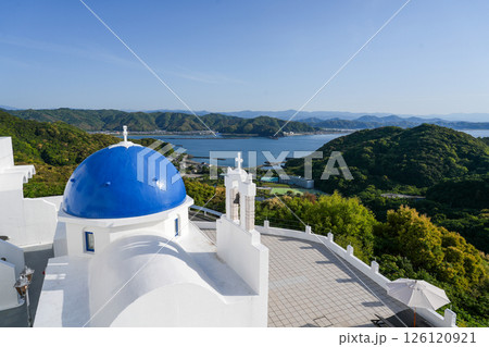 ヴィラ・サントリーニ（高知県土佐市）とそこからの眺め＊エーゲ海をイメージしたリゾートホテル 126120921