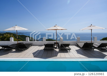ヴィラ・サントリーニ（高知県土佐市）とそこからの眺め＊エーゲ海をイメージしたリゾートホテル 126120981