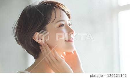 美しいアジア人の女性 美容イメージ 美しいアジア人の女性 美容イメージ 126121142
