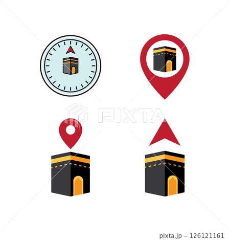 Kaaba icon design Kaaba icon design 126121161
