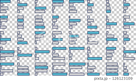 Bar graph graphic material illustration set 126123109