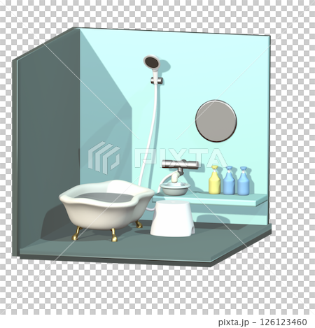 使用 3D 建模建立的浴室 126123460