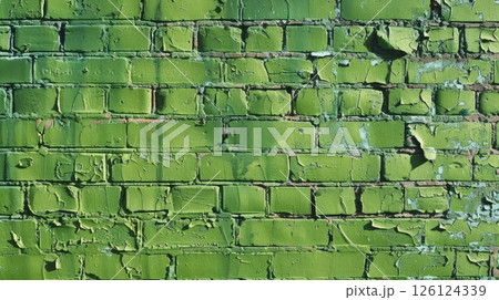 Vibrant Brick Surface. Generative AI Vibrant Brick Surface. Generative AI 126124339