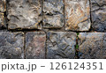 Weathered stone pavement. Generative AI 126124351