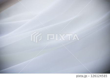 背景素材・柔らかな布のドレープ 126124585