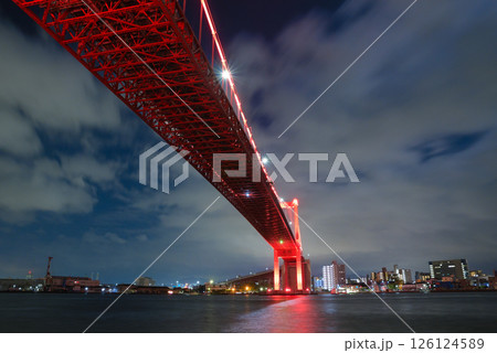 若戸大橋ライトアップ2025年5月 126124589