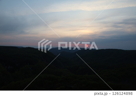 城ヶ倉から見る夕景 126124898