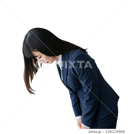 謝罪する女性 126124988