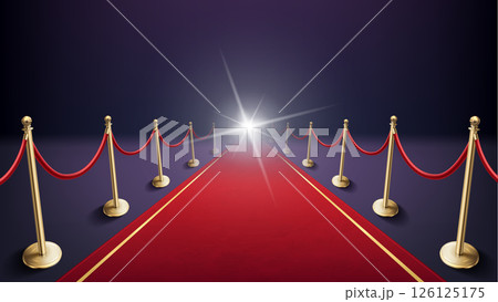 Elegant Red carpet Composition with Flash 126125175