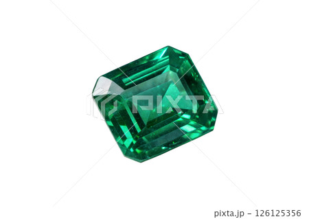 Vibrant Green Emerald Gemstone 126125356