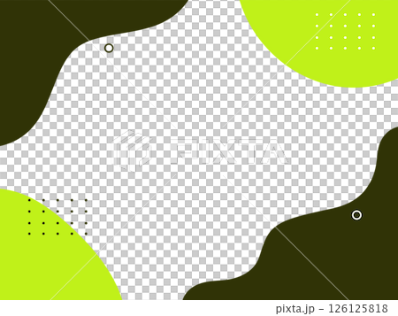 Green fluid shape background illustration material flat hand drawn fluid blue 126125818