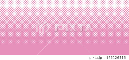 ハーフトーン・ドットの背景　ベクター　ピンク 　Dot vector 126126516