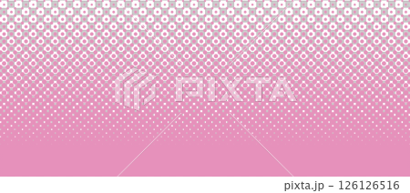 ハーフトーン・ドットの背景　ベクター　ピンク 　Dot vector 126126516
