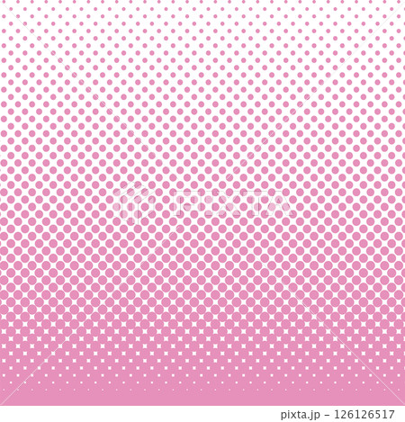 ハーフトーン・ドットの背景　ベクター　ピンク 　Dot vector 126126517