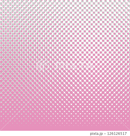 ハーフトーン・ドットの背景　ベクター　ピンク 　Dot vector 126126517