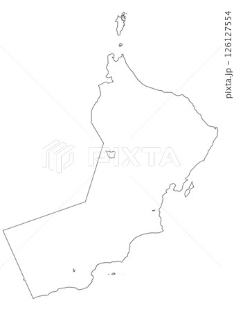 白地図　オマーン 126127554