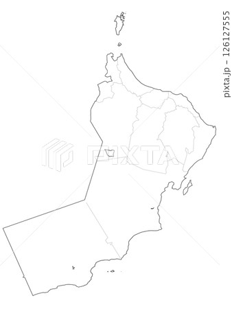 白地図　オマーン 126127555