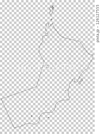 白地図　オマーン 126127555