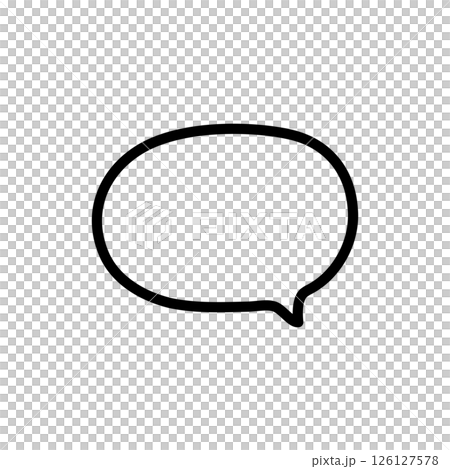 simple oval callout 126127578