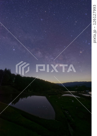 別宮の棚田に昇る天の川4 126127993