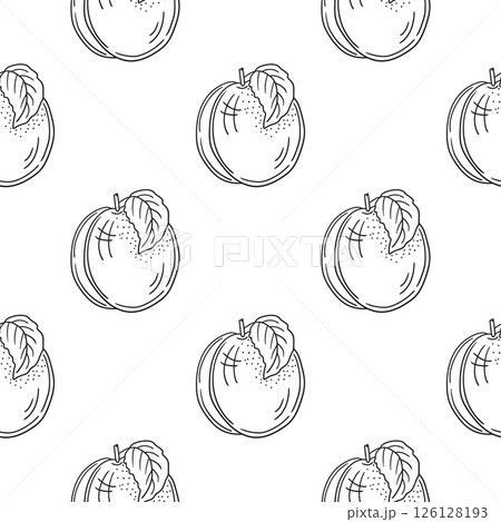 Monochrome cute pattern. Pattern for textiles in hand draw style 126128193