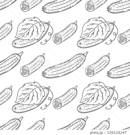 Monochrome cute pattern. Pattern for textiles in hand draw style Monochrome cute pattern. Pattern for textiles in hand draw style 126128247
