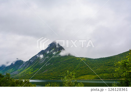 View from Mountain in Norway View from Mountain in Norway 126128361