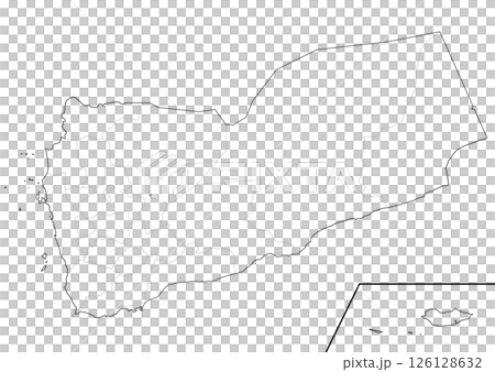 也門空白地圖 126128632