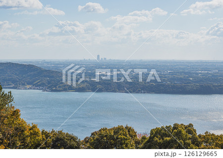 浜松市の奥浜名湖展望公園から見た風景(静岡県) 126129665