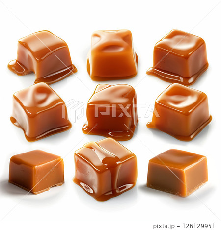 キャラメル(溶けたキャラメル、シズル感) Generative AI 126129951