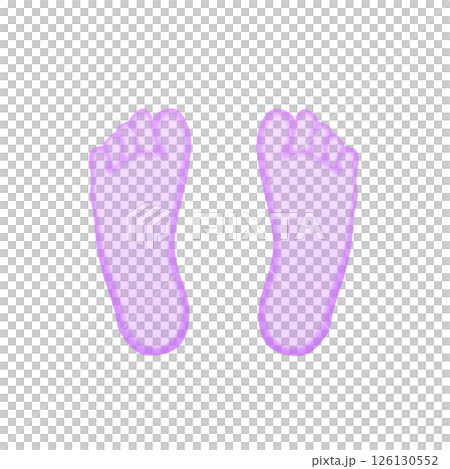 Sole of the foot_Watercolor(purple) Sole of the foot_Watercolor(purple) 126130552