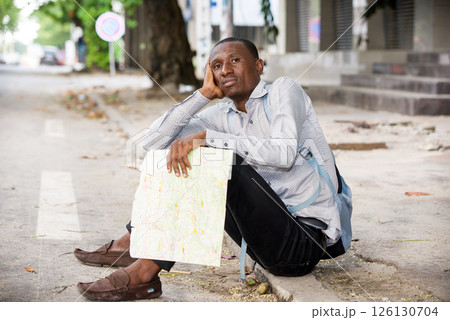 portrait of young man. 126130704