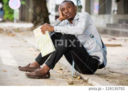 portrait of young man. 126130782