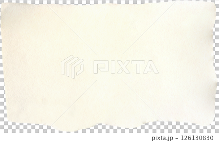 Torn paper scrap with space from text. Beige, pale, ivory, cream canvas texture background. Realistic paper, carton texture for collage, DIY projects, scrapbooking 126130830