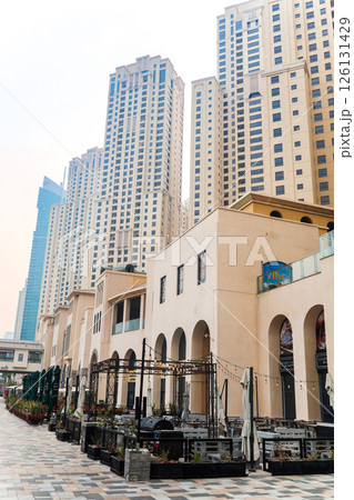 Dubai, UAE - September 27, 2024 Street cafe with electric grill. Editorial 126131429