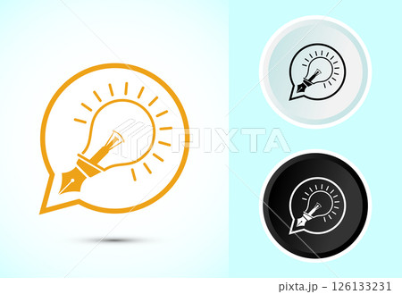 Quick tips icon design illustration, Tips and tricks sign symbol in color black and white 126133231