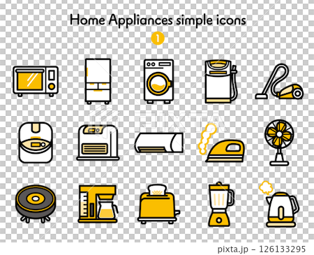 圖示集合家電 126133295