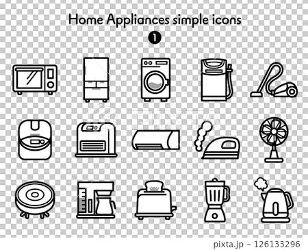 圖示集合家電 126133296