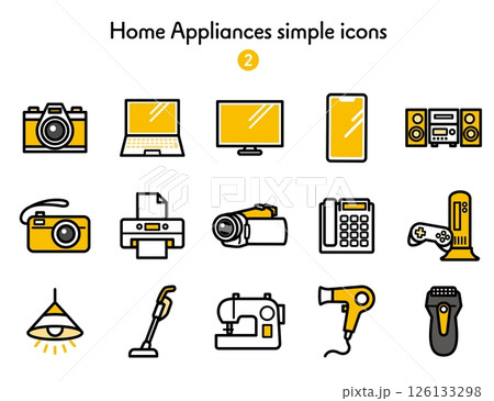 アイコン集 家電 126133298