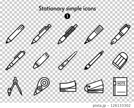 圖示集合文具 126133302