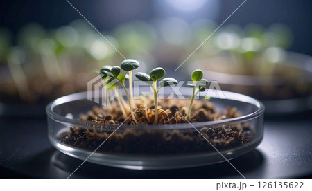 alien plant spores pulsing .World UFO Day concept. Generated Image 126135622