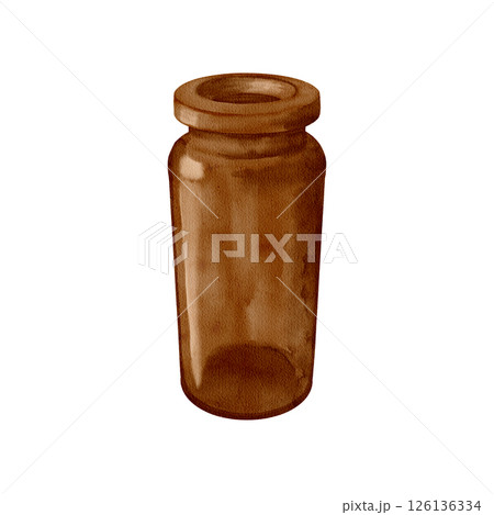 A beautifully designed Vintage Glass Jar with a Lid, perfect for both Storage and Display 126136334