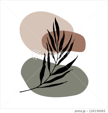 Artistic Leaf with Organic Blobs. Perfect for abstract nature-inspired compositions, posters, or digital art. Artistic Leaf with Organic Blobs. Perfect for abstract nature-inspired compositions, posters, or digital art. 126136983