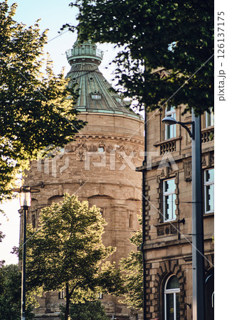 Mannheim, Germany architecture in morning light 126137175