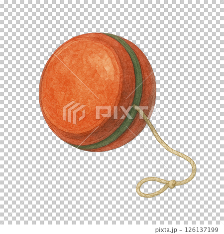 Watercolor style yoyo illustration 126137199